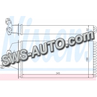 радиатор печки MB Vito 638 (96-03)  (NISSENS)