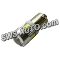 Світлодіодна лампа А 12-4 лазер.  WHITE  6 SMD 5630 (4+2) з лінзою