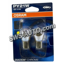 лампа  A 12V 21W Osram DC матовая смещен.цоколь (2шт)
