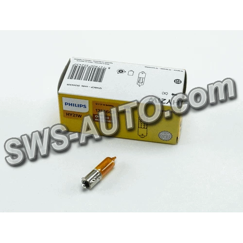 лампа  A 12V 21W PHILIPS Yellow галогенная лампа