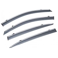 ветровик Honda Accord  9 сед 2015-2017 (скотч) TopVisor  c хром молдингом