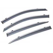 ветровик Honda Accord  9 сед 2015-2017 (скотч) TopVisor  c хром молдингом