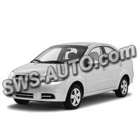 дефлектор заднього скла Chevrolet Aveo ІІІ, Vida (T250) сед 2006-2012 (скотч) ANV