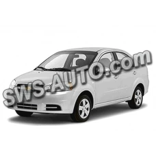 дефлектор з/стекла Chevrolet Aveo ІІІ, Vida (T250) сед 2006-2012 (скотч) ANV
