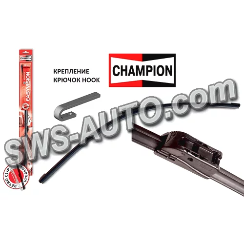щітка склоочисника CHAMPION безкаркас. Easyvision Reto Clip гачок  530мм