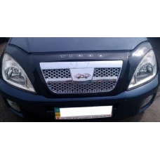 мухобойка Chery Tigo 2005-2010 с решеткой радиатора Restar / VIP