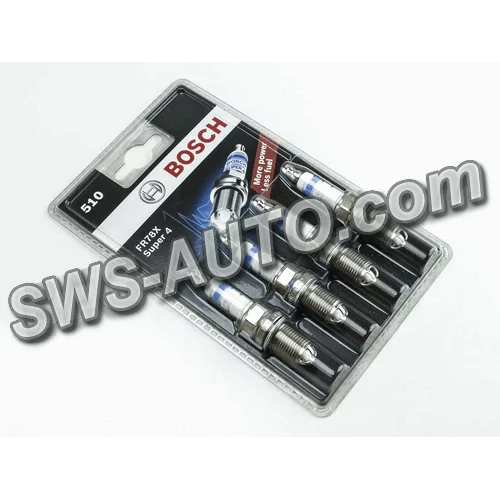 свечи Bosсh 2110 16 кл. Super 4 (FR78X) №50 (4-конт) блистер