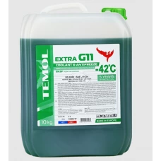 антифриз зелений 10л (Temol) G11 Extra  -42