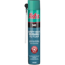 пена монтажная Akfix 940 850мл (многоразовый клапан)