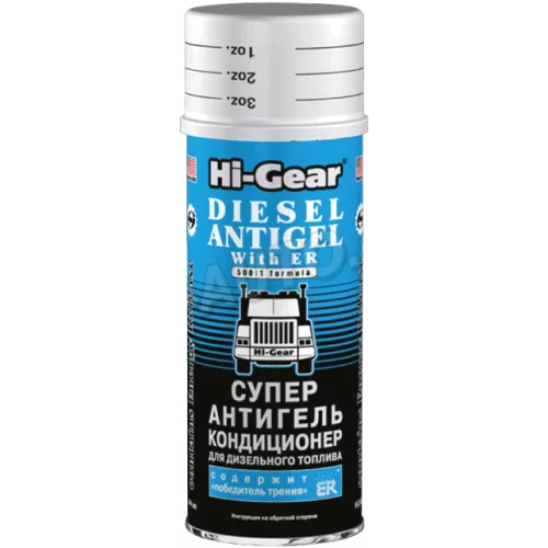 присадка в диз.топл. антигель - кондиционер Hi-Gear + ER 444мл (на 220л) -47C