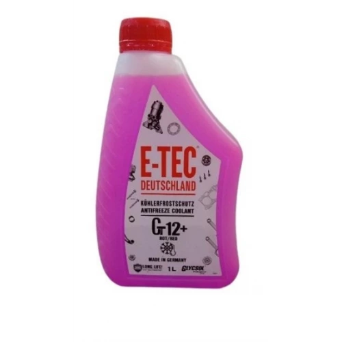 антифриз красный  1л (E-Tec) G12+  -40