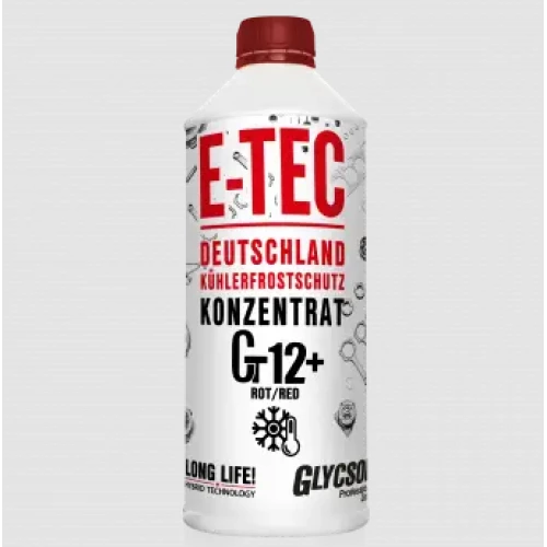 антифриз красный  1,5л  концентрат (E-Tec) G12+ (1:1 -33°C)