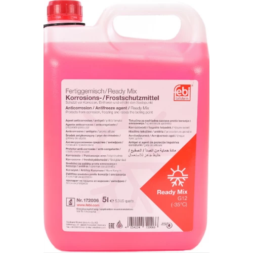 антифриз красный  5л (FEBI) G12  -35