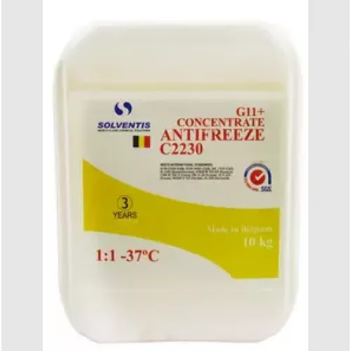 антифриз желтый  10л (Solventis) G11+ концентрат (1:1 -37°C)