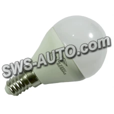 лампа побутова діодна 220V E14  7W G45 3000K теплий білий
