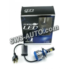 лампа LED H4 12V-24V  40W T1 6000K 3500L радиатор с вентилят.