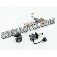 лампа LED H4 12V-24V T2 PLUS 6500K 8400L 70W  радиатор с вентилятором