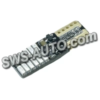 Лампа LED БЦ 12V W5W (W2,1x9,5d) T10 RED 24 SMD 4014 обманка+драйвер