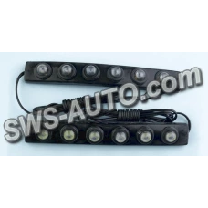 ходовые огни 12V DRL DIY-2-6 130х17мм гибкий корпус