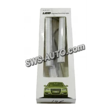 ходовые огни 12V DRL COB 140х15мм RED