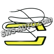 ходовые огни 12V NT-AL-12 ( 7shape) COB  160х17мм