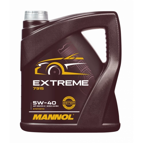 масло Mannol 5w40 Extreme SN/CH-4, А3/В4 (4л)