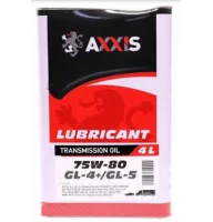масло трансм. Axxis 75W-80  GL4+/GL5  1л