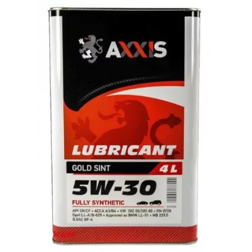 олива AXXIS  5W-30 Gold Sint A3/B4, С3 (4л)