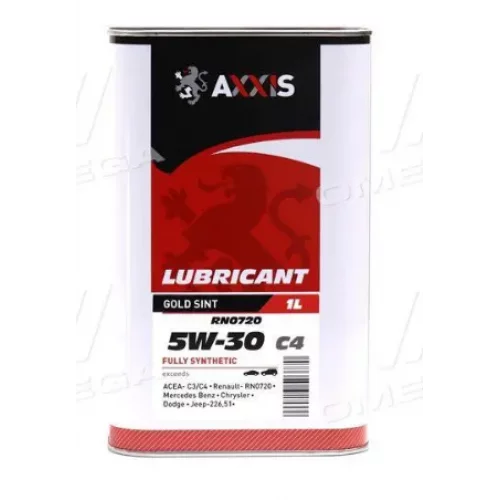 олива AXXIS  5W-30 Gold Sint С4, RN0720 (1л)