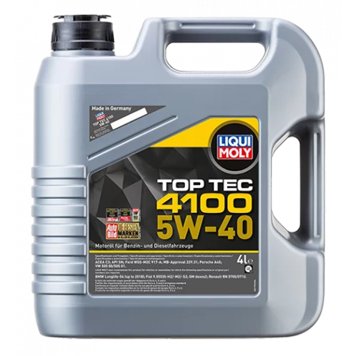 масло Liqui Moly 5W-40 Top Tec 4100 (1л)