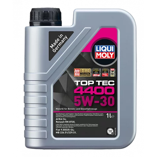 олива Liqui Moly 5W-30 Top Tec 4400 C4 (Renault, Fiat)  1Л