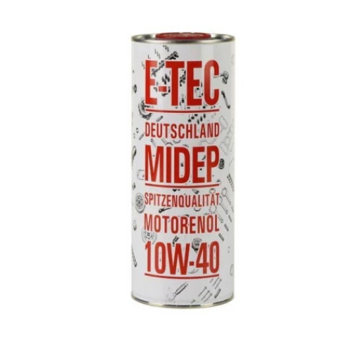 олива E-Tec 10W-40 ASM  (1л) метал