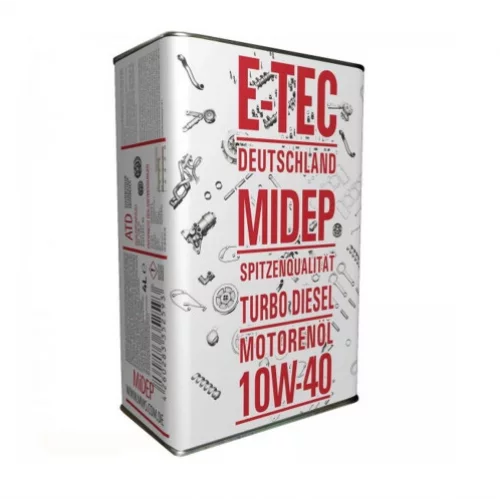олива E-Tec 10W-40 ATD Diesel (4л) метал