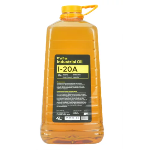 олива И-20А веретенна індустріальна ViraOil  (4л) ПЕТ