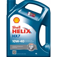 олива Shell 10W-40 Helix HX7 (4л) синя