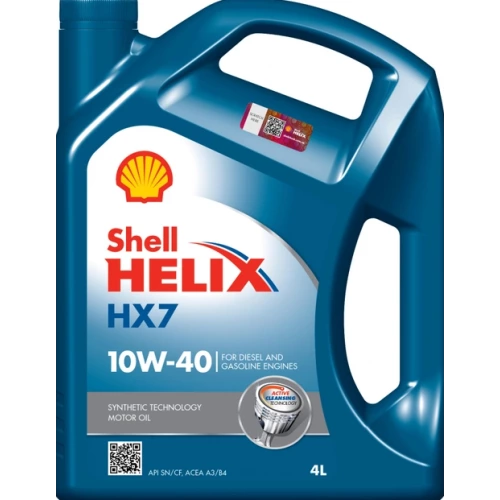 олива Shell 10W-40 Helix HX7 (4л) синя