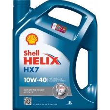 олива Shell 10W-40 Helix HX7 (5л) синя