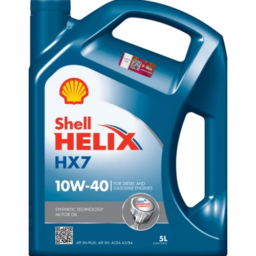 олива Shell 10W-40 Helix HX7 (5л) синя