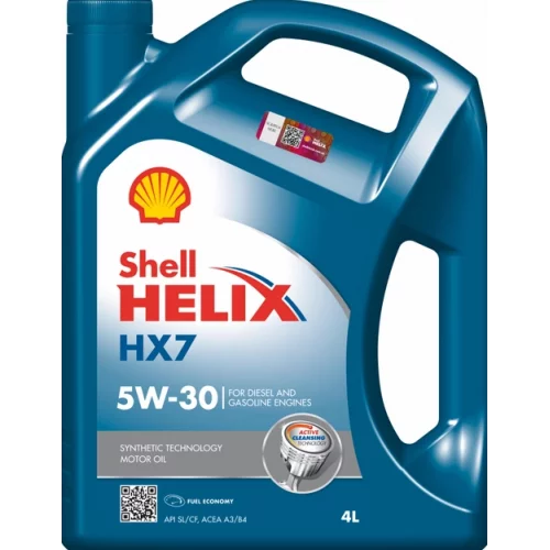 масло Shell 5W-30 Helix HX7  (4л) + очиститель следов насекомых 0,5л InsectRemover АКЦИЯ!