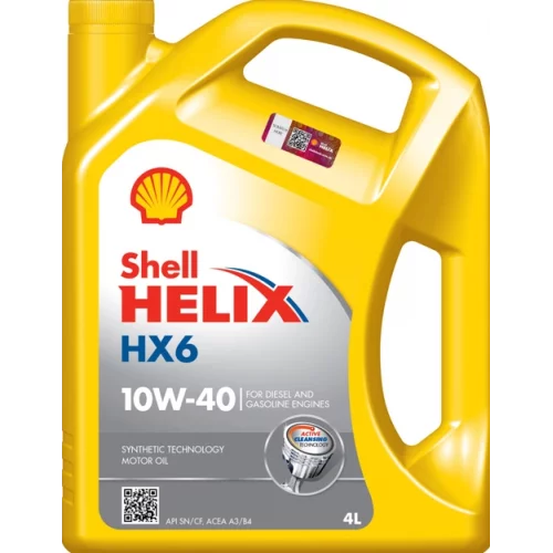 масло Shell 10W-40 Helix HX6 (4л) желт