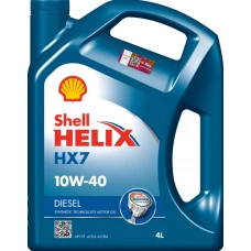 олива Shell 10W-40 Helix Diesel HX7 (4л) синя