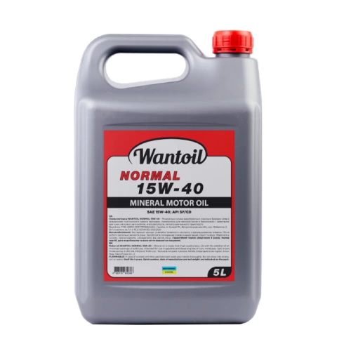 масло WANTOIL 15W-40 NORMAL SF/CD (5л)