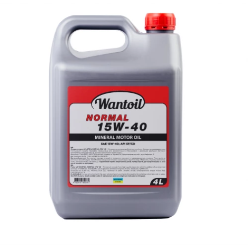 масло WANTOIL 15W-40 NORMAL SF/CD (4л)