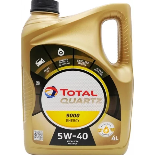 олива Total  5W-40 Quartz 9000 Energy SN/CF, A3/B4 (4л)
