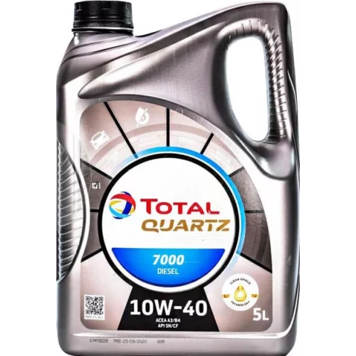 масло Total  10W-40 Quartz 7000 Diesel SN/CF (5л)