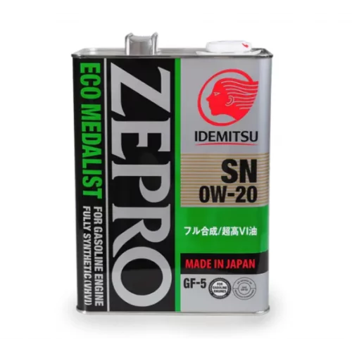 масло Idemitsu 0W-20 Zepro Ecomedalist SN/GF-5 (4л) метал