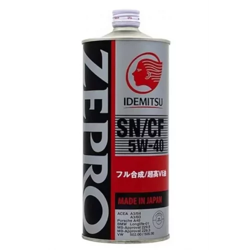 масло Idemitsu 5W-40 Zepro Euro Spec SN/CF (1л) метал