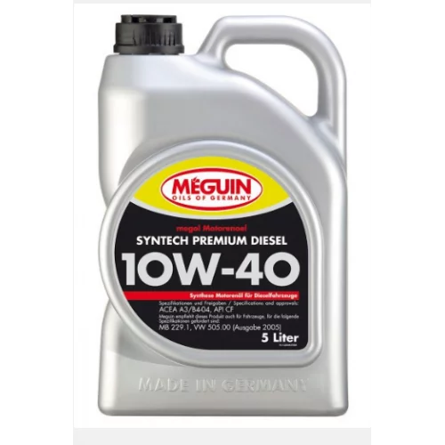 масло Meguin 10W-40 Syntech Premium Diesel SL/CF (5л)