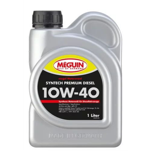 масло Meguin 10W-40 Syntech Premium Diesel SL/CF (1л)