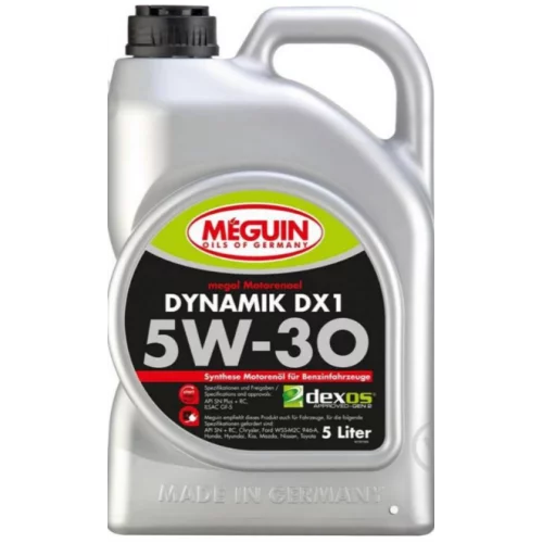 масло Meguin 5W-30 Dynamik DX1 SN (5л)